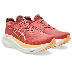 Gel-Nimbus 27 - Chaussures de running femme - Dark Pink Clay / Orange Glow