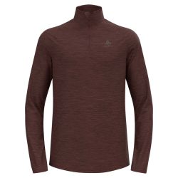Pull à manches longues et col zippé Essentials pour homme - Fudge Melange