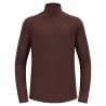 Pull à manches longues et col zippé Essentials pour homme - Fudge Melange