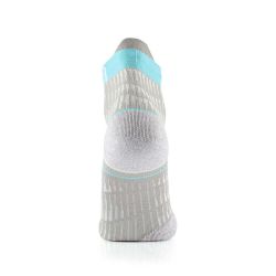 Chaussettes Run Anatomic Comfort Femme - Gris Clair / Turquoise