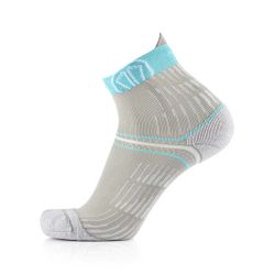 Chaussettes Run Anatomic Comfort Femme - Gris Clair / Turquoise