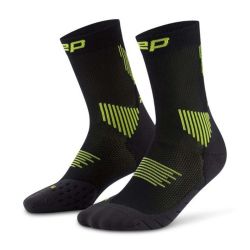 Chaussettes de Compression Run Mid Cut 5.0 pour homme - Black / Lime