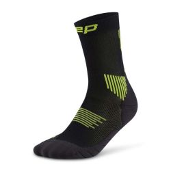 Chaussettes de Compression Run Mid Cut 5.0 pour homme - Black / Lime