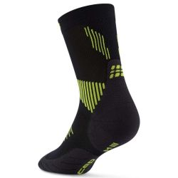 Chaussettes de Compression Run Mid Cut 5.0 pour homme - Black / Lime