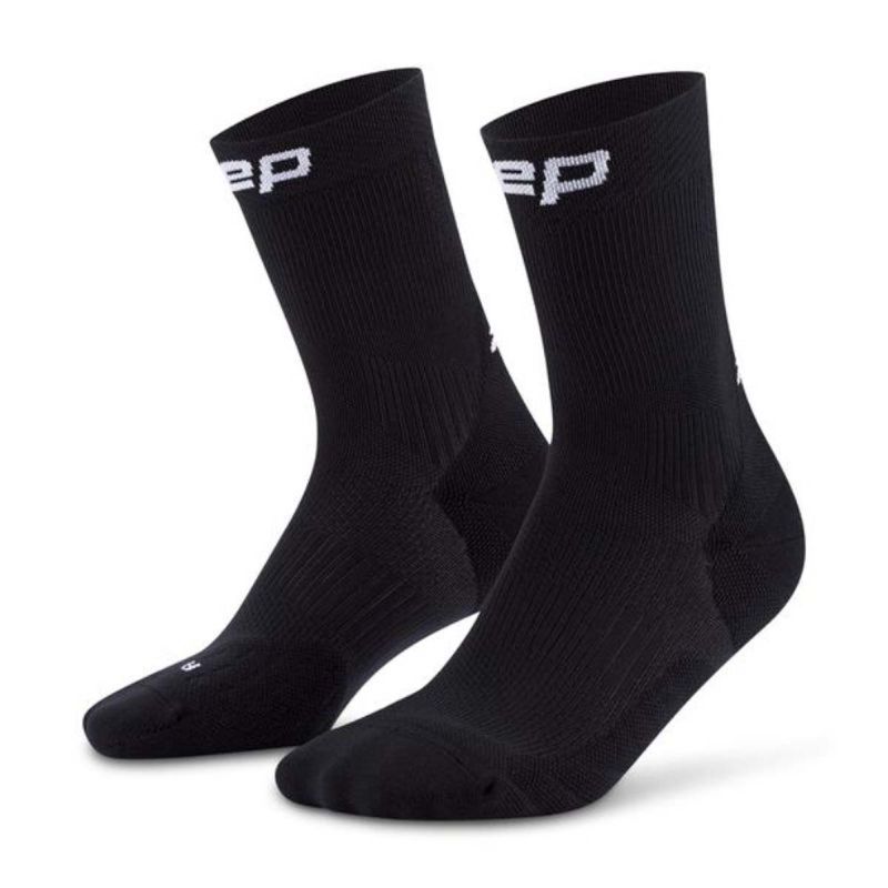 Chaussettes de Compression Run Mid Cut 5.0 pour homme - Black Chaussettes de Compression Run Mid Cut 5.0 pour homme - Black