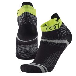 Chaussettes de course à pied Run Feel - Noir / Jaune