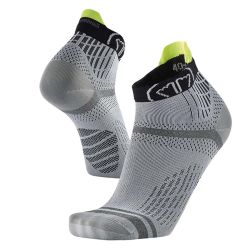 Chaussettes de course à pied Run Feel - Gris Clair / Noir