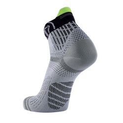 Chaussettes de course à pied Run Feel - Gris Clair / Noir