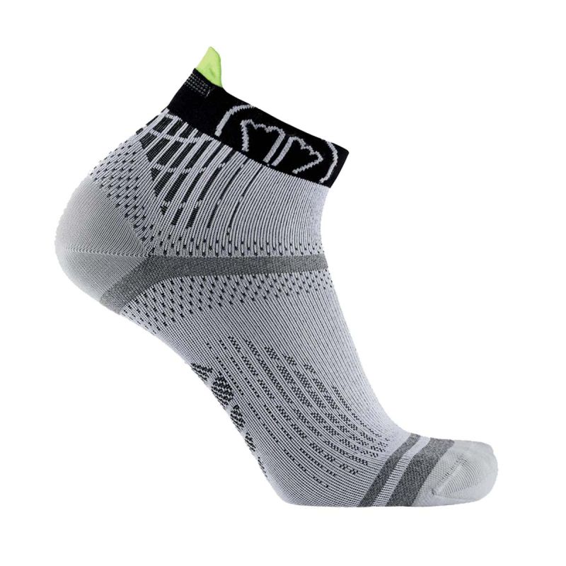 Chaussettes de course à pied Run Feel - Gris Clair / Noir