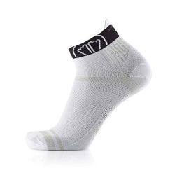 Chaussettes de course à pied Run Feel - Blanc / Noir
