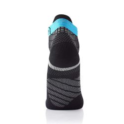 Chaussettes de course à pied Run Feel - Noir / Turquoise