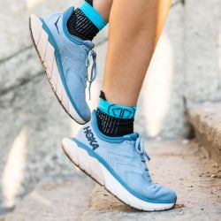 Chaussettes de course à pied Run Feel - Noir / Turquoise