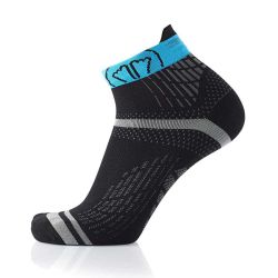 Chaussettes de course à pied Run Feel - Noir / Turquoise
