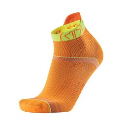 Chaussettes de course à pied Run Feel - Mangue / Jaune
