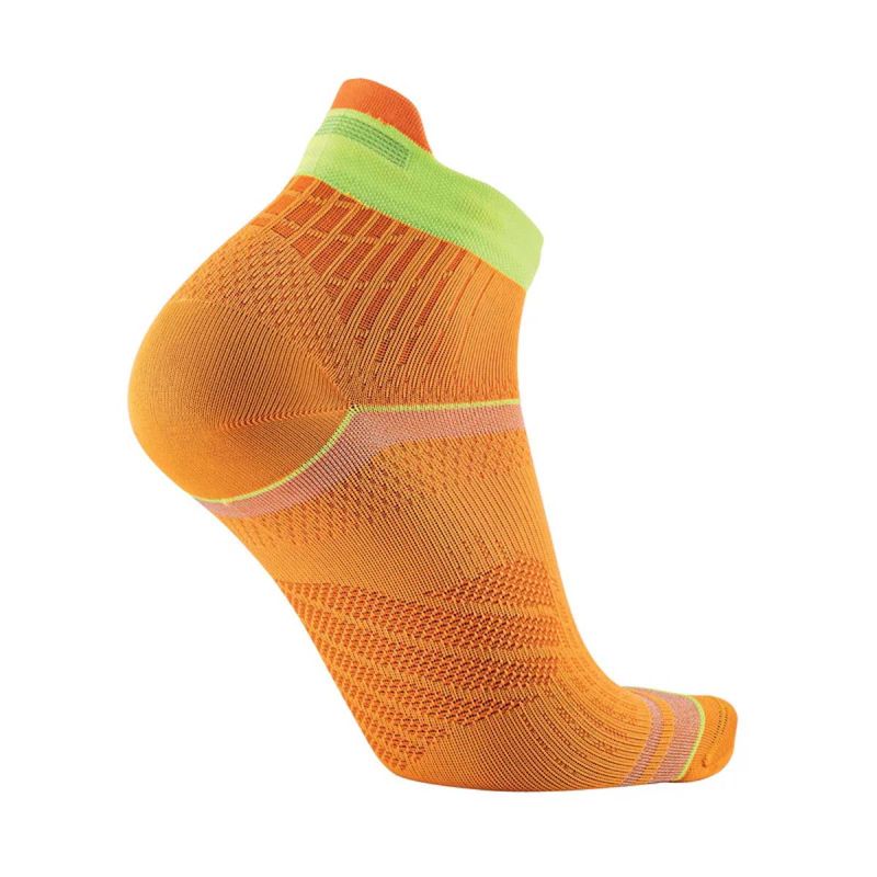 Chaussettes de course à pied Run Feel - Mangue / Jaune