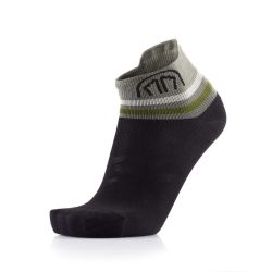 Chaussettes de course à pied Run Anatomic Light Ankle - Noir / Gris Foncé
