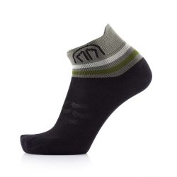 Chaussettes de course à pied Run Anatomic Light Ankle - Noir / Gris Foncé