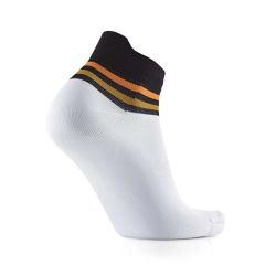 Chaussettes de course à pied Run Anatomic Light Ankle - Blanc / Noir
