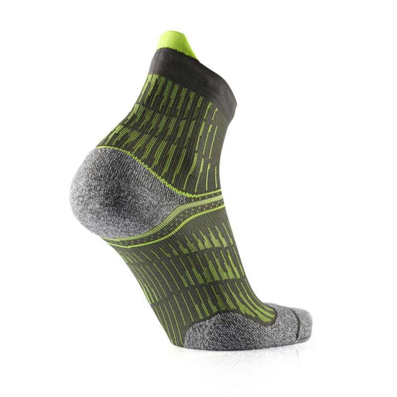 Chaussettes de course à pied Run Anatomic Comfort Ankle - Gris / Jaune Chaussettes de course à pied Run Anatomic Comfort Ankle - Gris / Jaune