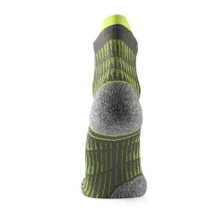 Chaussettes de course à pied Run Anatomic Comfort Ankle - Gris / Jaune