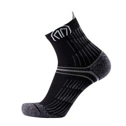Chaussettes de course à pied Run Anatomic Comfort Ankle - Noir / Gris