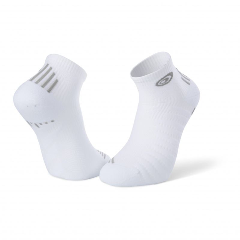 Chaussette de running basse Run Elite - Blanc / Gris Chaussette de running basse Run Elite - Blanc / Gris