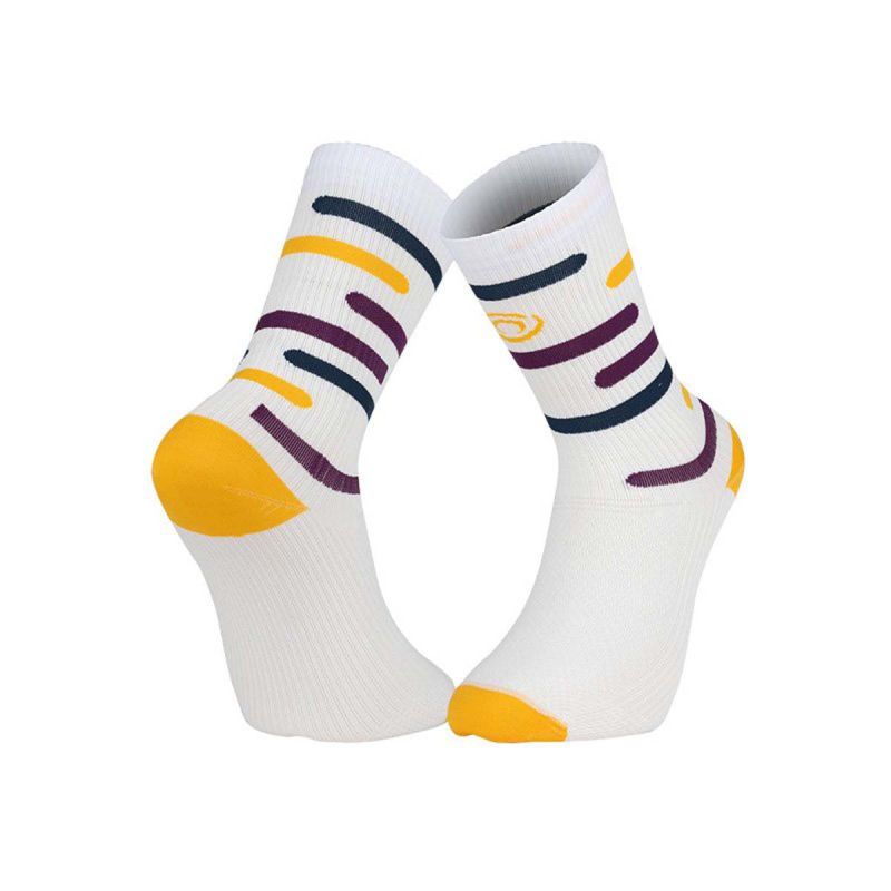Chaussettes de running Light Run basses - Rio Jaune / Violet Chaussettes de running Light Run basses - Rio Jaune / Violet