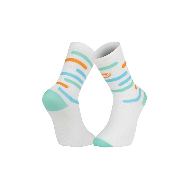 Chaussettes de running Light Run basses - Vert / Bleu Chaussettes de running Light Run basses - Vert / Bleu