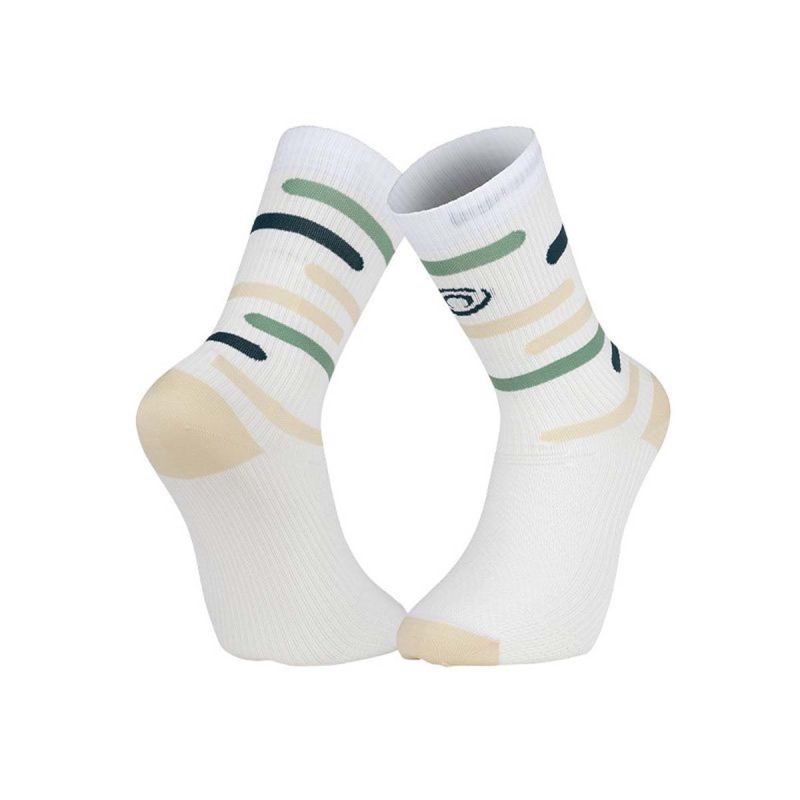 Chaussettes de running Light Run basses - Rio Beige / Vert Chaussettes de running Light Run basses - Rio Beige / Vert