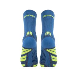 Chaussettes de running Trail Ultra High - Bleu / Jaune