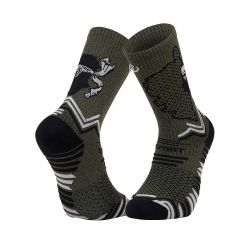 Chaussettes de running Trail Ultra High - Corse / Kaki