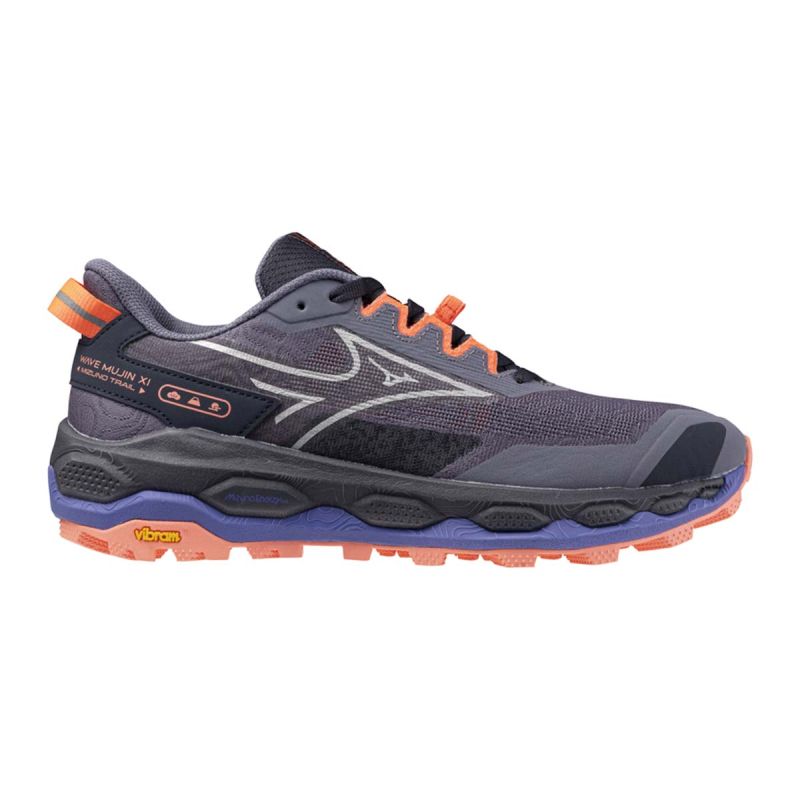 Wave Mujin 11 - Chaussures de trail Femme - Blue Granite / Silver / Striking Coral Wave Mujin 11 - Chaussures de trail Femme - Blue Granite / Silver / Striking Coral