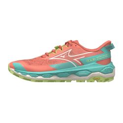 Wave Mujin 11 - Chaussures de trail Femme - Fresh Salmon / Pristine / Sharp Grey