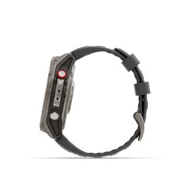 Fēnix 8 Pro Montre connectée GPS Outdoor - 51 mm, AMOLED Sapphire - Titanium avec bracelet en silicone graphite/noir