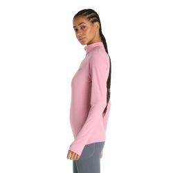 Pull Sport Essentials Space Dye 1/4 zip Femme - Pink Taffy