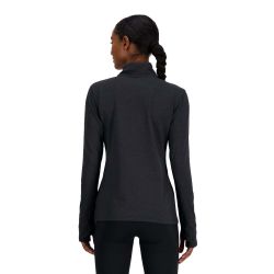 Pull Sport Essentials Space Dye 1/4 zip Femme - Black Heather