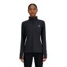 Pull Sport Essentials Space Dye 1/4 zip Femme - Black Heather