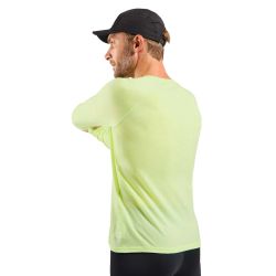 T-shirt à manches longues de trail running X-Alp Performance Wool 115 - Shadow Lime Melange