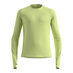 T-shirt à manches longues de trail running X-Alp Performance Wool 115 - Shadow Lime Melange