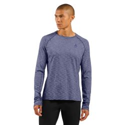T-shirt à manches longues de trail running X-Alp Performance Wool 115 - Skipper Blue Melange