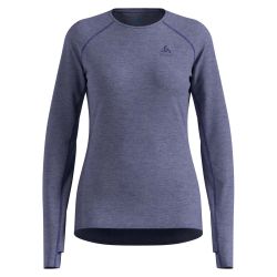 T-shirt à manches longues de trail running X-Alp Performance Wool 115 - Skipper Blue Melange