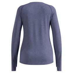 T-shirt à manches longues de trail running X-Alp Performance Wool 115 - Skipper Blue Melange