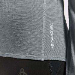 T-shirt à manches longues de trail running X-Alp Performance Wool 115 - Grey Melange