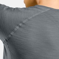 T-shirt à manches longues de trail running X-Alp Performance Wool 115 - Grey Melange