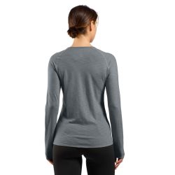 T-shirt à manches longues de trail running X-Alp Performance Wool 115 - Grey Melange