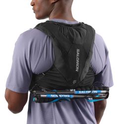 Veste d'hydratation running ADV Skin 5 Noir + flasks
