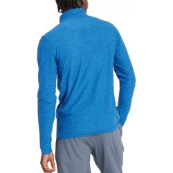 Pull Sport Essentials Space Dye 1/4 zip Homme - Shoreline Blue Heather