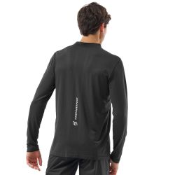 T-shirt Performance à Manches Longues Homme - Noir