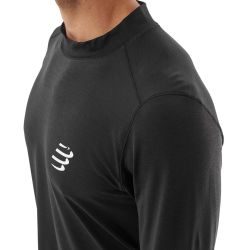 T-shirt Performance à Manches Longues Homme - Noir
