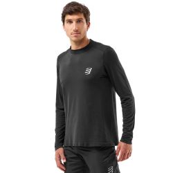 T-shirt Performance à Manches Longues Homme - Noir